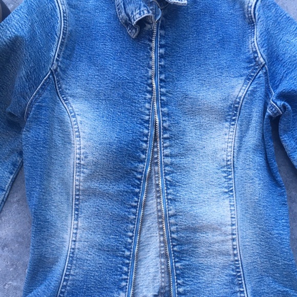Jean jacket stretch with zipper - Picture 9 of 13